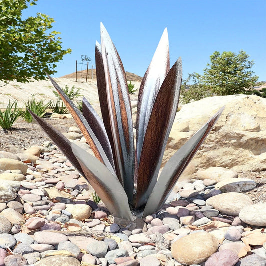 White Metal Plant Home Decor, Weatherproof