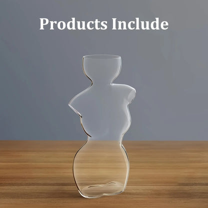 Elegant Female Silhouette Glass Vase for Plant Propagation & Flower Arrangements Perfect for Seed Starting Water Rooting Home Decor Ideal for Avocado Bulbs Plant Cuttings