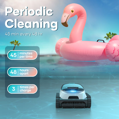 Scuba N1 Robotic Pool Vacuum Cleaner, Cordless, 2 Extra Brushes, for Inground Pools