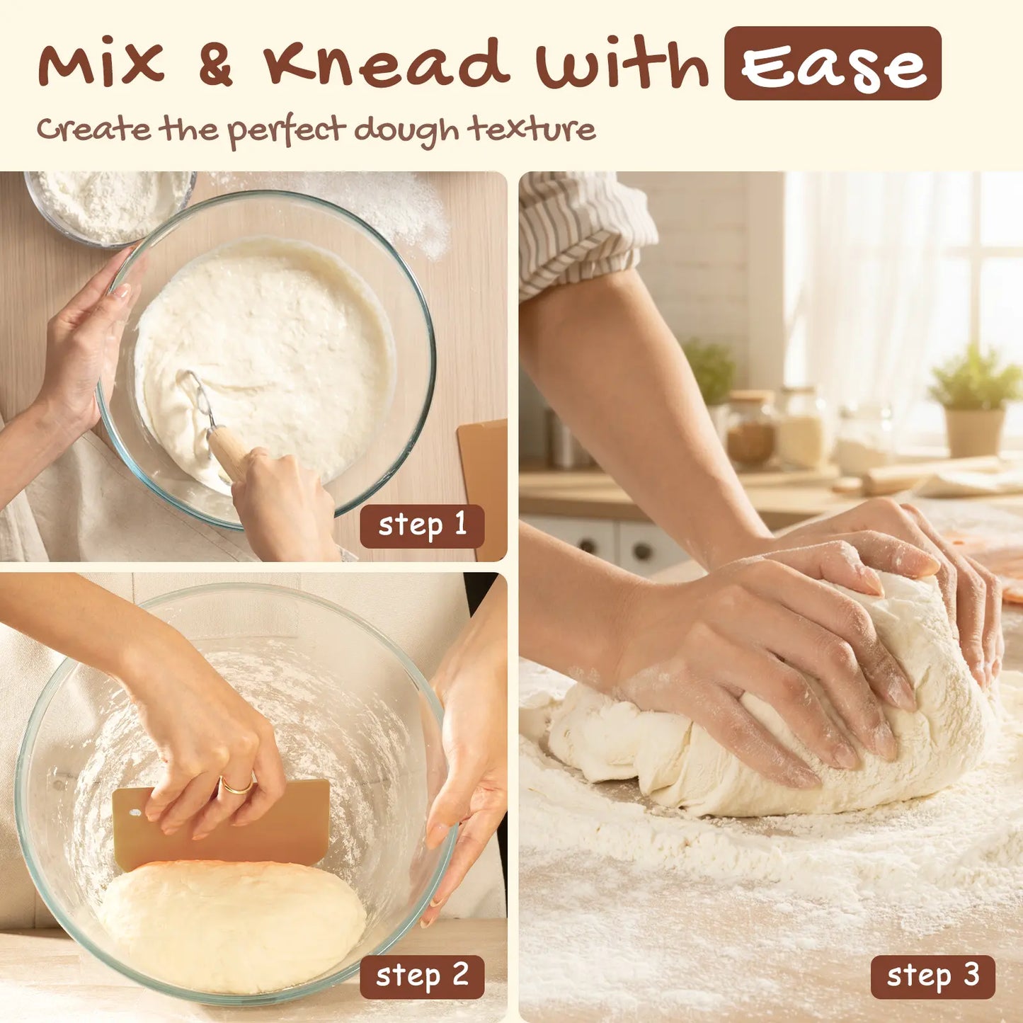 Ultimate Astercook Sourdough Starter Kit - Everything You Need for Perfect Bread Baking with Round & Oval Banneton Baskets!