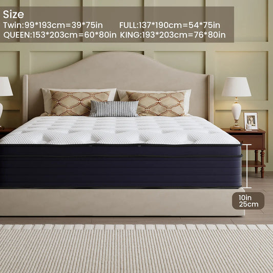 Five-Story Design 10/12/14Inch Queen King Twin Full Mattress High Quality Double Coil Spring Mattress in Single Double Queen King Classic Comfort for Your Family Tiktokshopspringglowup