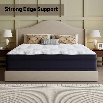 Five-Story Design 10/12/14Inch Queen King Twin Full Mattress High Quality Double Coil Spring Mattress in Single Double Queen King Classic Comfort for Your Family Tiktokshopspringglowup