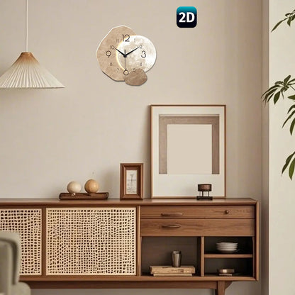 Creative Moon-Design Modern Silent Wall Clock, Decorative Clock for Home, Living Room, Bedroom & Office