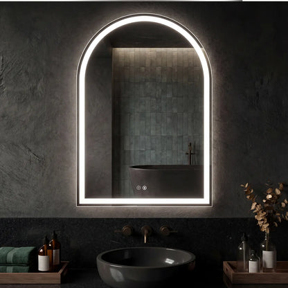 LED Bathroom Mirror with Light ，Dimmable Anti-Fog & 3 Color Temperatures ，Premium Aluminum Frame Mirror for Vanity and Modern Bathroom